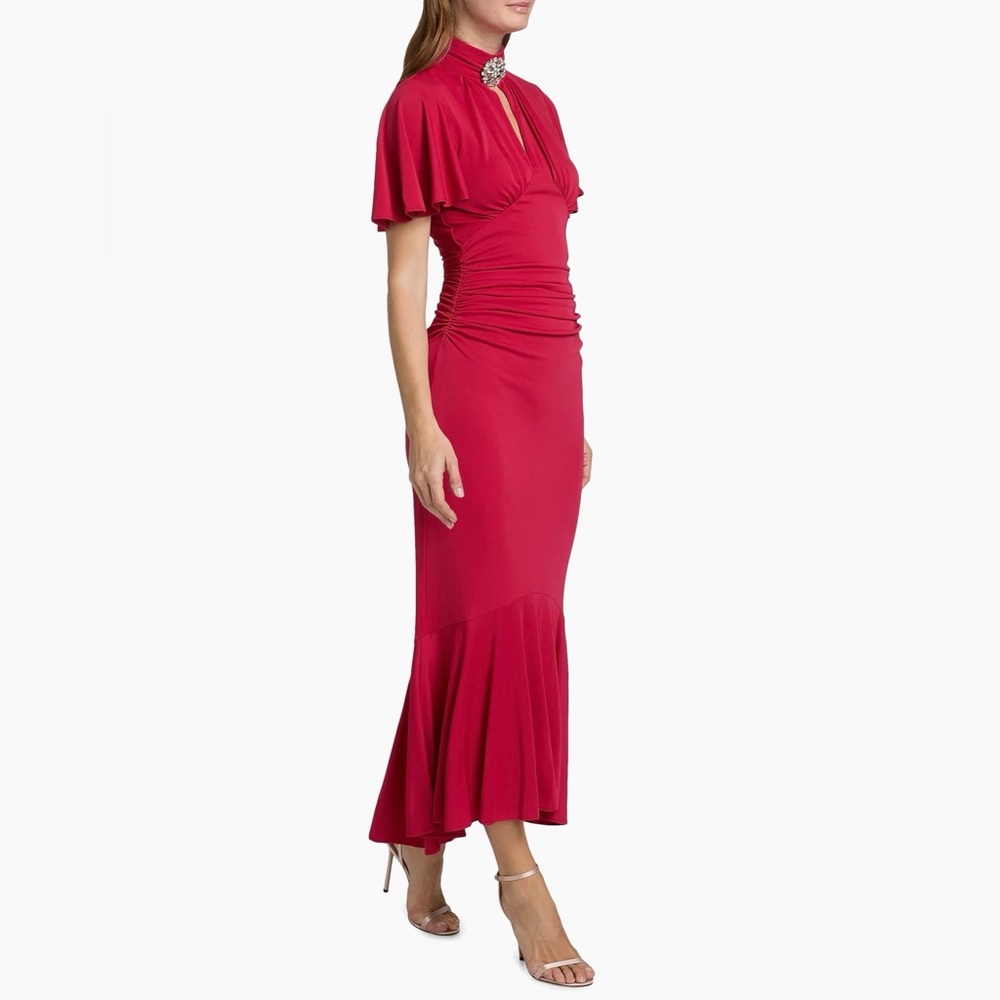 Cinq à Sept Fuchsia Midi Dress - Picture 4 of 13